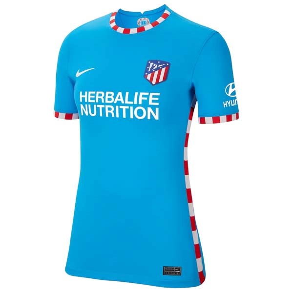 Tailandia Camiseta Atletico Madrid 3ª Kit Mujer 2021 2022